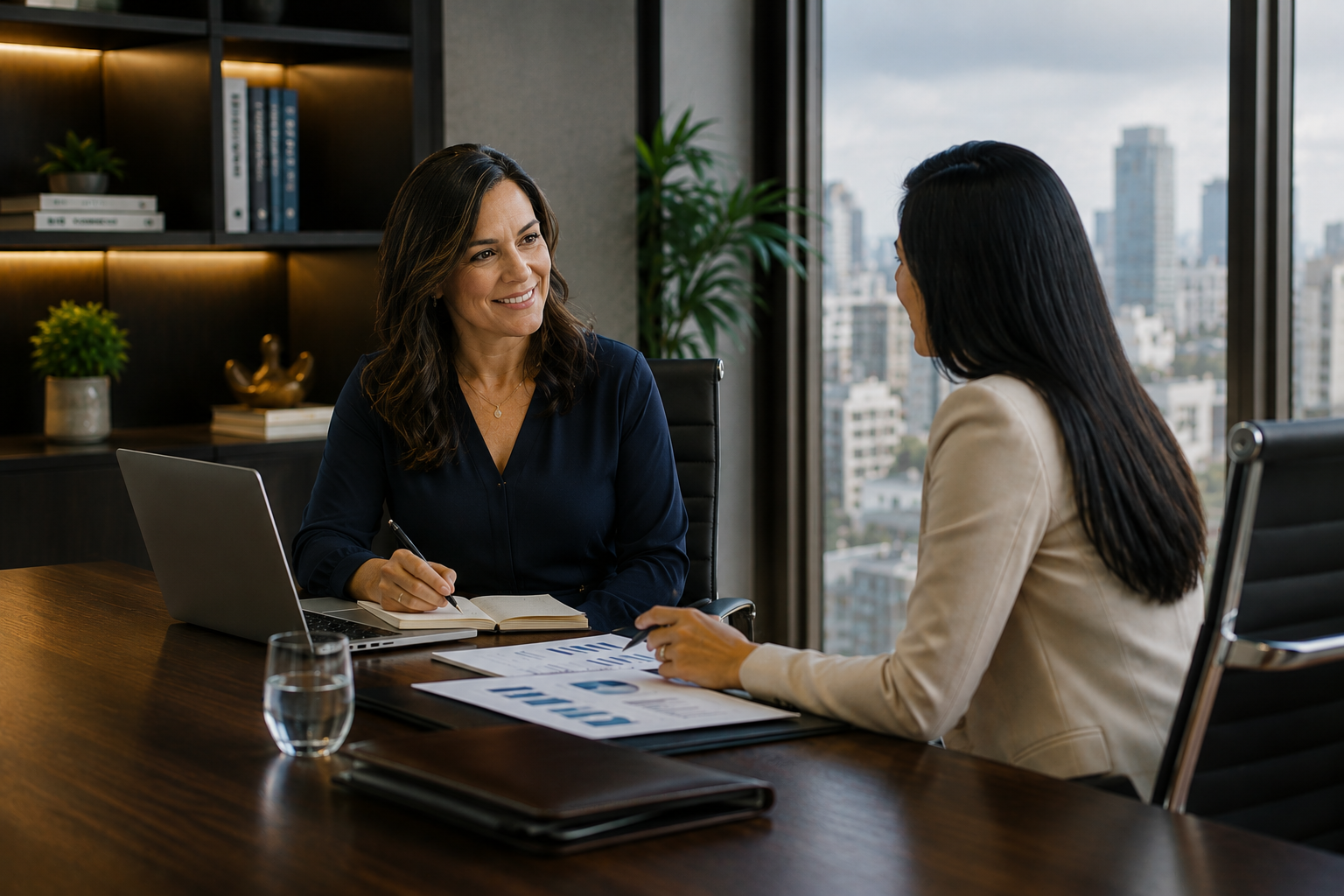 Executivos analisando desafios empresariais